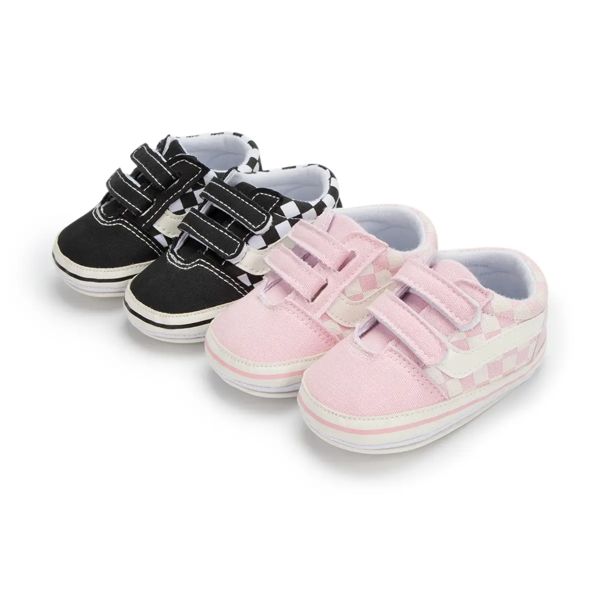 Toddler Slip-On Canvas Shoes Black Non-Slip Sole