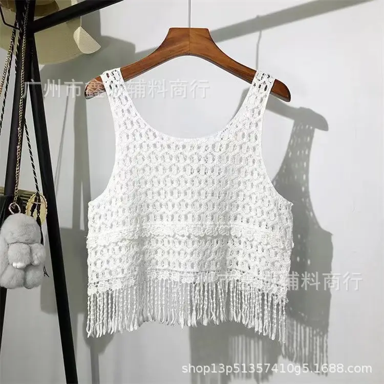 Women's V-neck Knitted V-Neck Vest Blouse - Image 10
