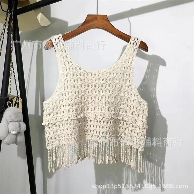 Women's V-neck Knitted V-Neck Vest Blouse - Image 11
