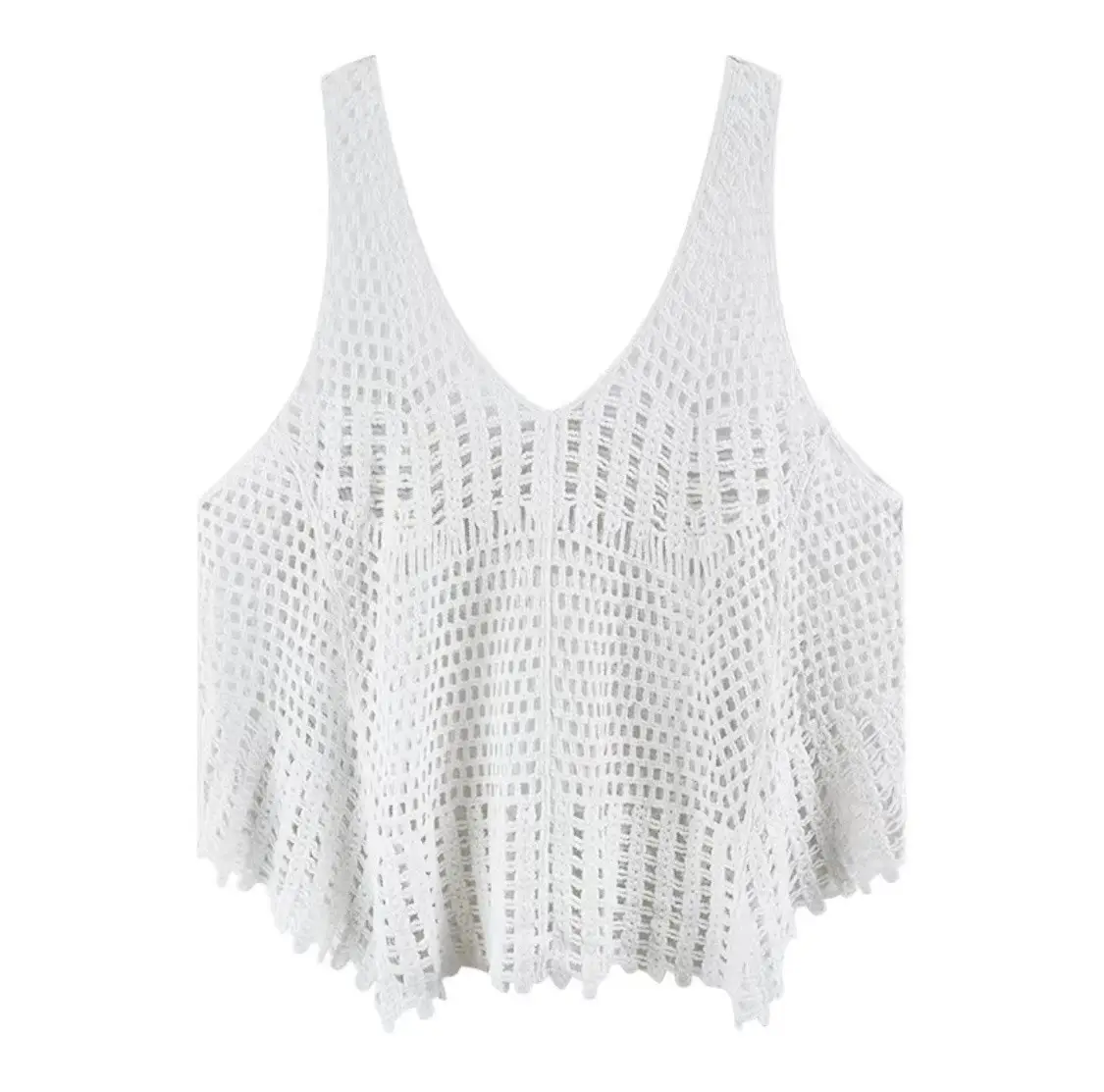 Women's V-neck Knitted V-Neck Vest Blouse - Image 2