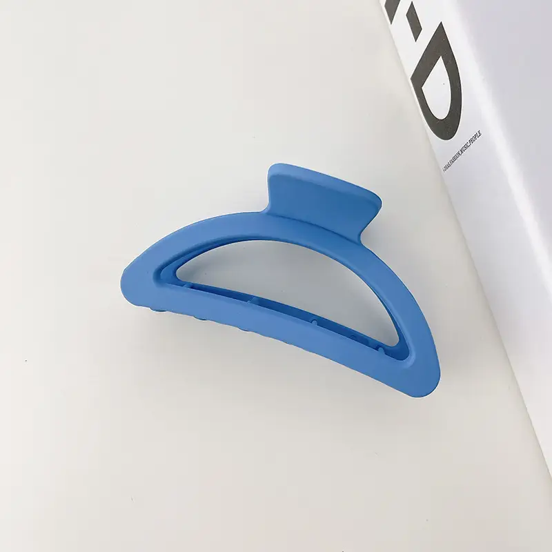 Blue Hair Clip with Resin Material for Women