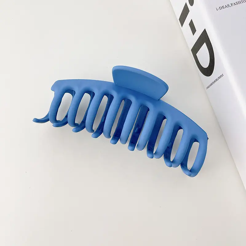 Blue Hair Clip with Resin Material for Women