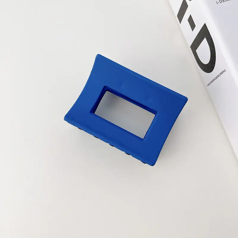Blue Hair Clip with Resin Material for Women