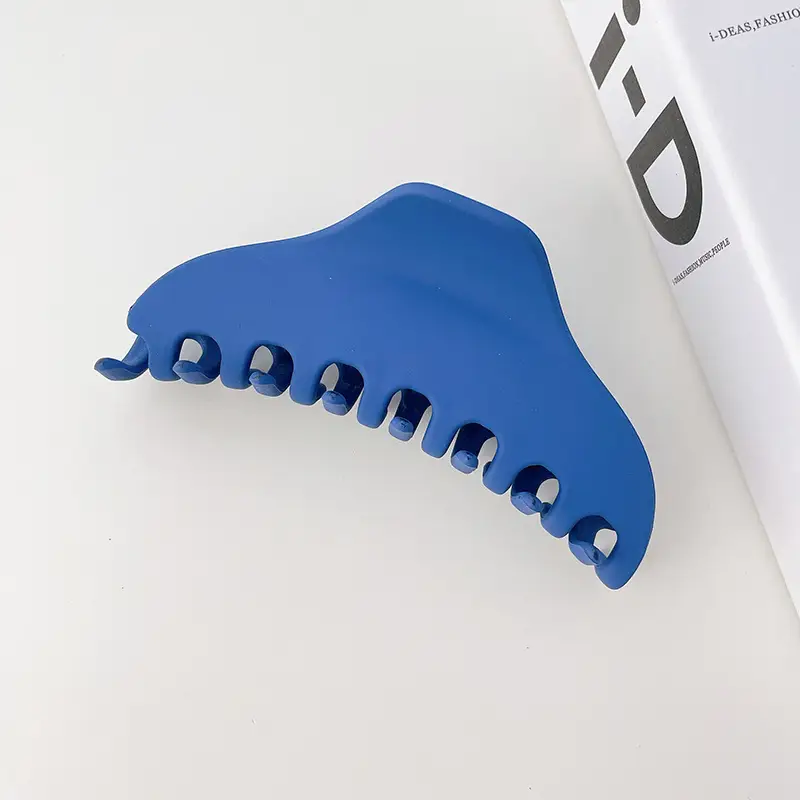 Blue Hair Clip with Resin Material for Women