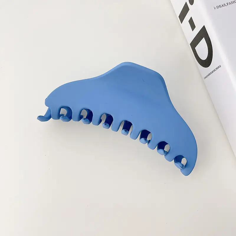 Blue Hair Clip with Resin Material for Women