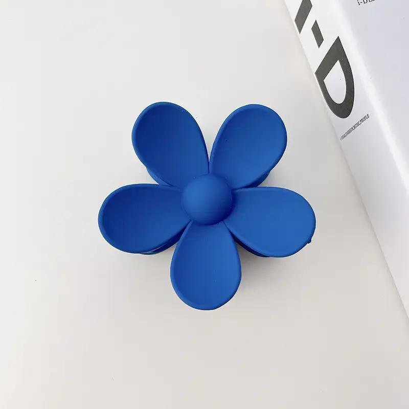 Blue Hair Clip with Resin Material for Women