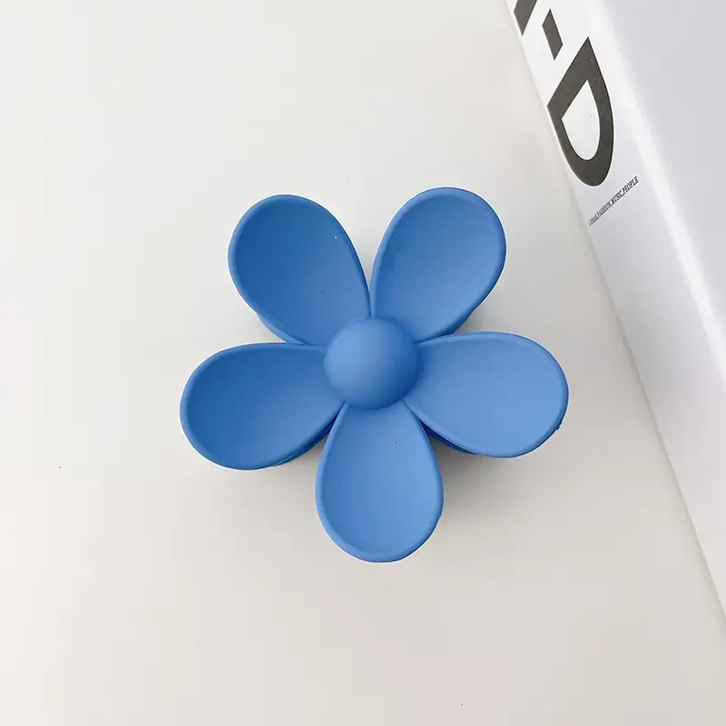 Blue Hair Clip with Resin Material for Women