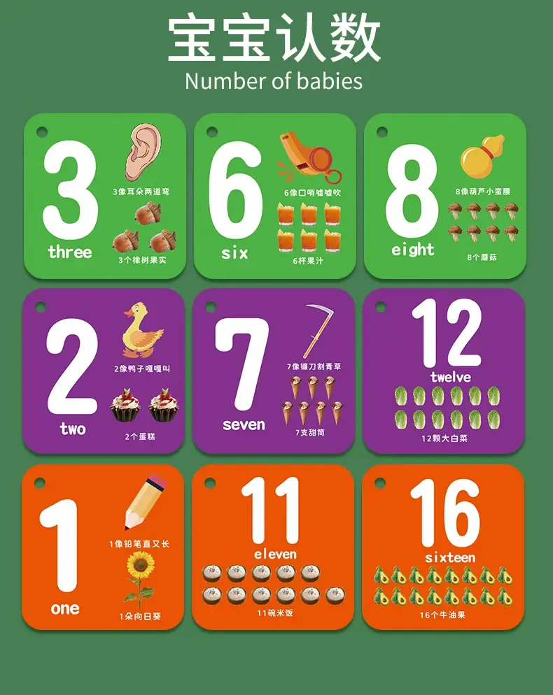90+ Card Early Education Toy for Kids — feature 24