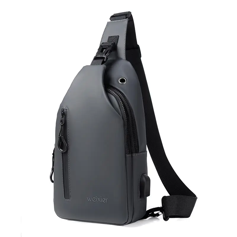 Men's Waterproof Crossbody Bag Black Lightweight - Image 6