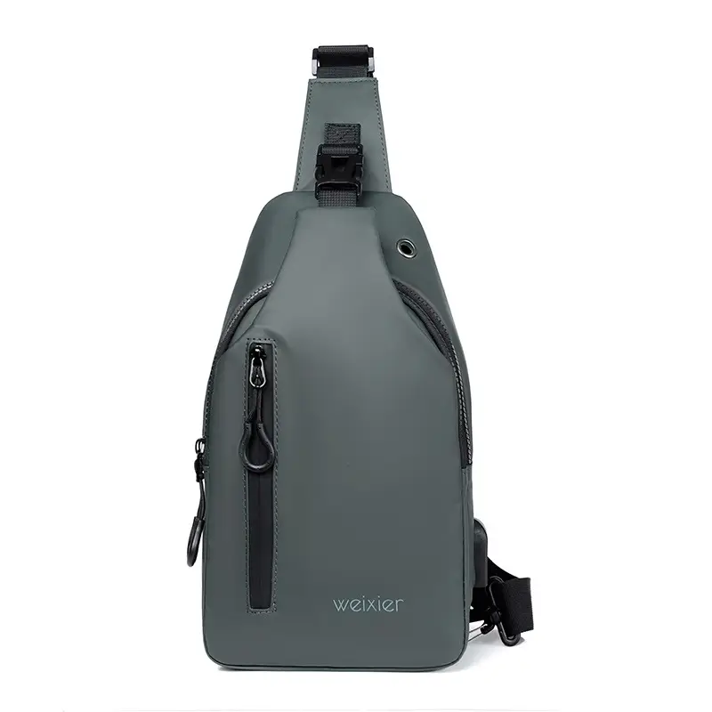 Men's Waterproof Crossbody Bag Black Lightweight - Image 7