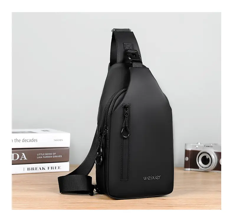 Men's Waterproof Crossbody Bag Black Lightweight — feature 22