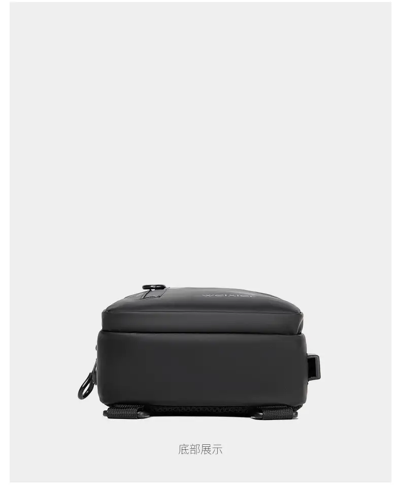 Men's Waterproof Crossbody Bag Black Lightweight — feature 35
