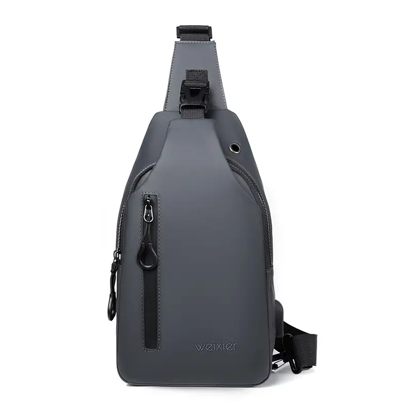 Men's Waterproof Crossbody Bag Black Lightweight - Image 2