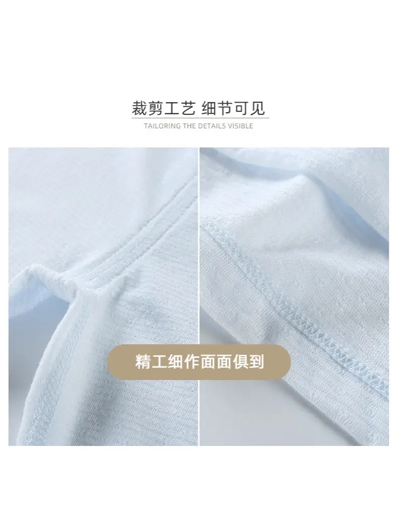 White Cotton Pajama Set for Kids Summer Autumn Comfort - Image 7