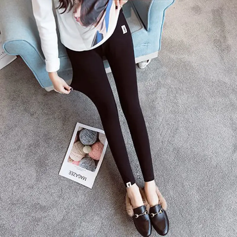 Maternity Leggings Pants Skinny Fall Belly Support - Image 3