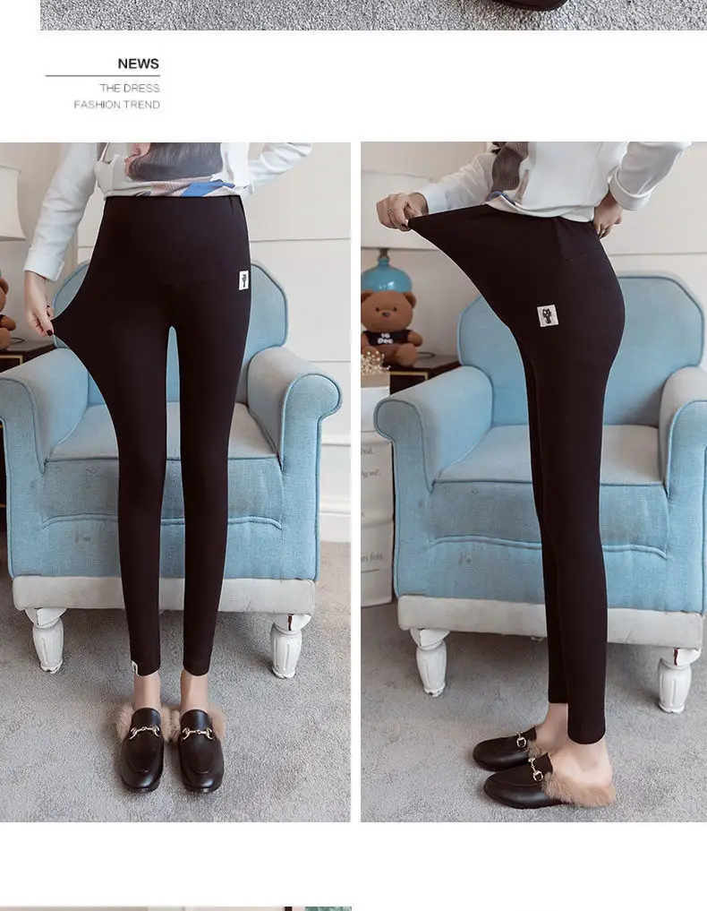 Maternity Leggings Pants Skinny Fall Belly Support — feature 17