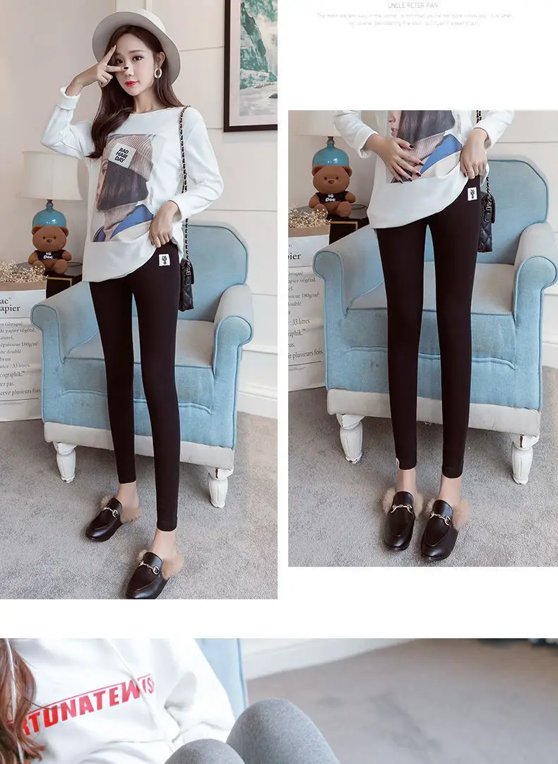 Maternity Leggings Pants Skinny Fall Belly Support — feature 18