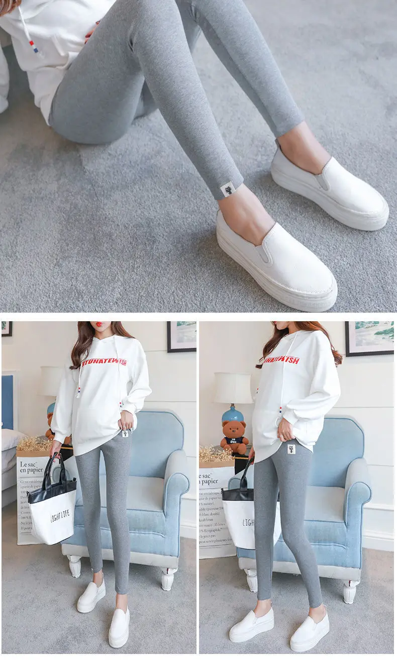 Maternity Leggings Pants Skinny Fall Belly Support — feature 19