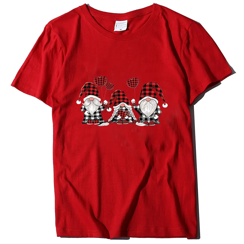 White T-Shirt with Little People Printed Design for Girls - Image 4