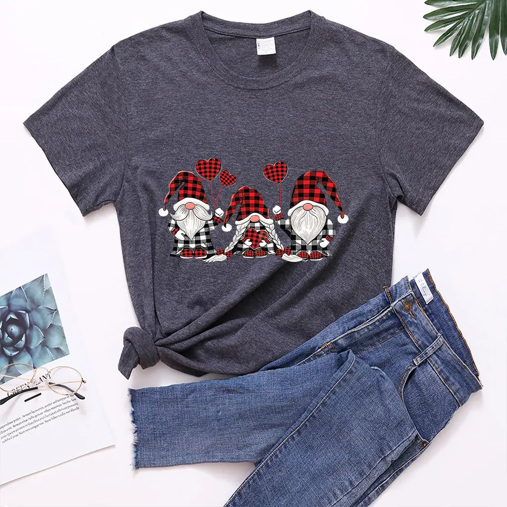 White T-Shirt with Little People Printed Design for Girls - Image 18