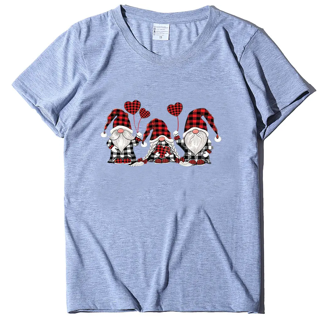 White T-Shirt with Little People Printed Design for Girls - Image 2