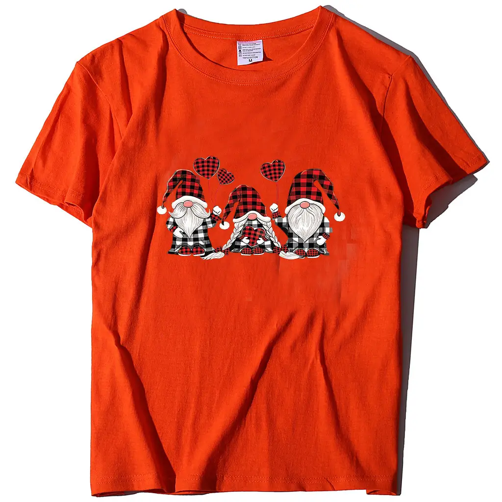 White T-Shirt with Little People Printed Design for Girls - Image 21
