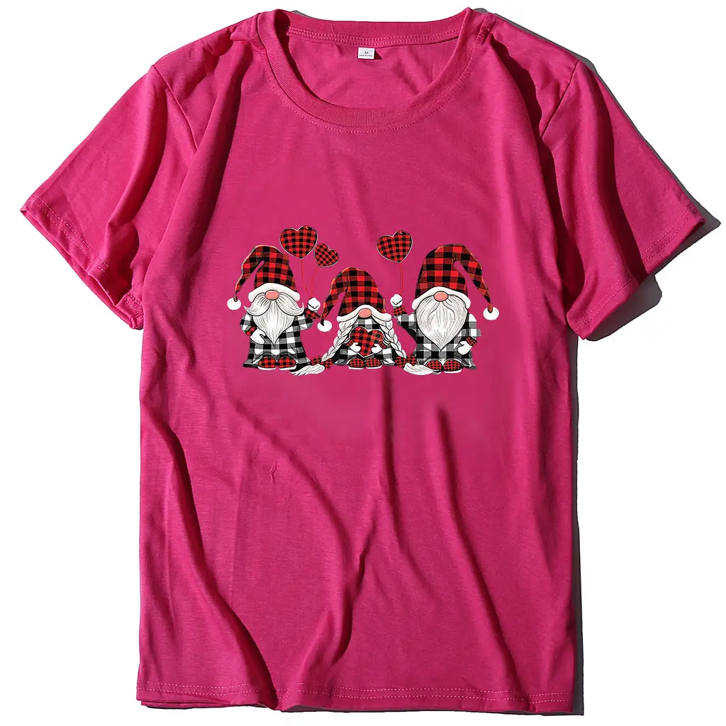 White T-Shirt with Little People Printed Design for Girls - Image 22
