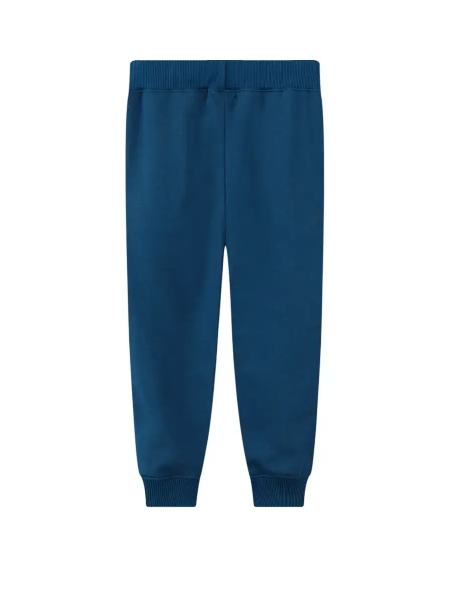 2025 Cotton Boys Sweater Pants Blue Cartoon Embroidery - Image 3