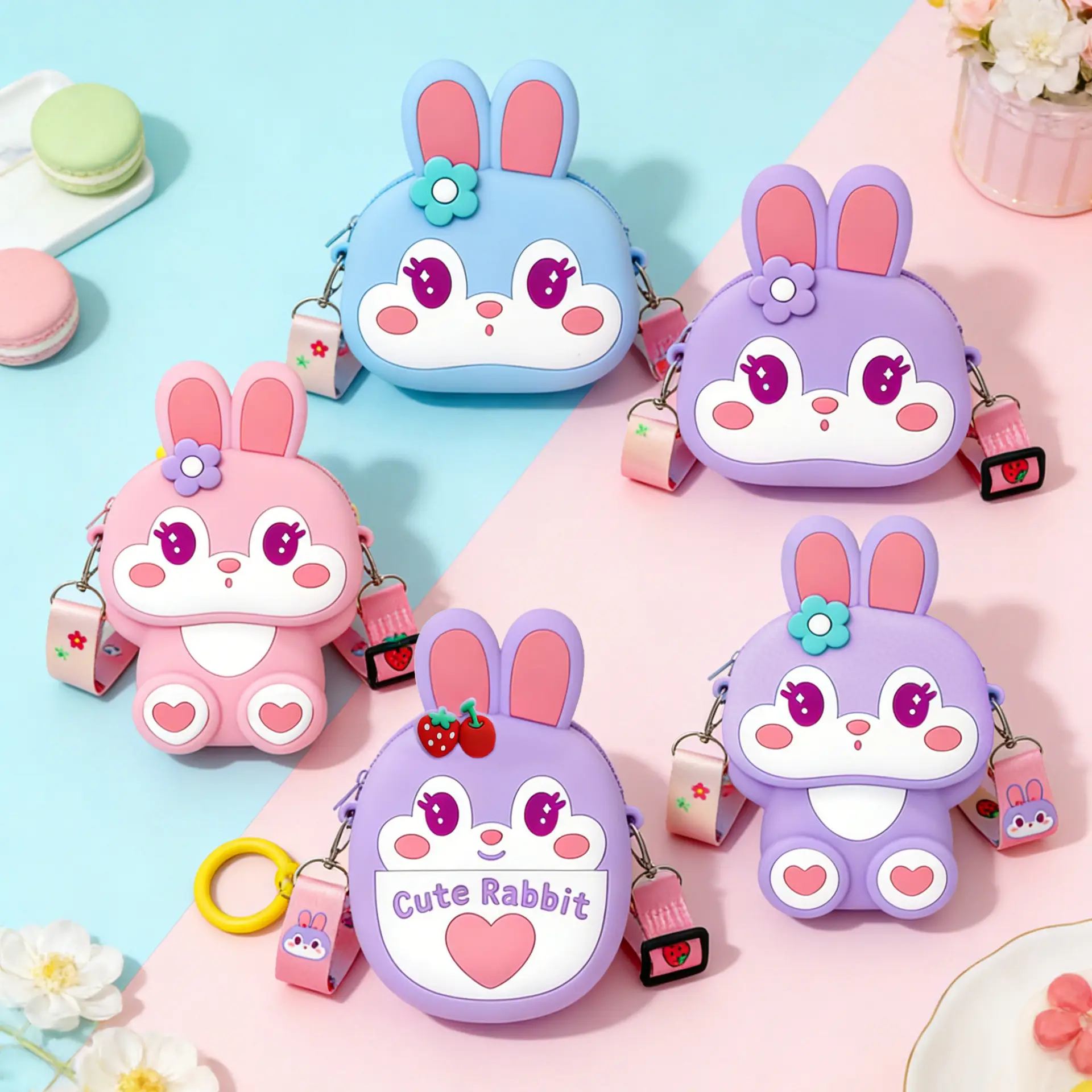 Unicorn Press Bubble Bag for Kids Crossbody Silicone Purse — feature 28