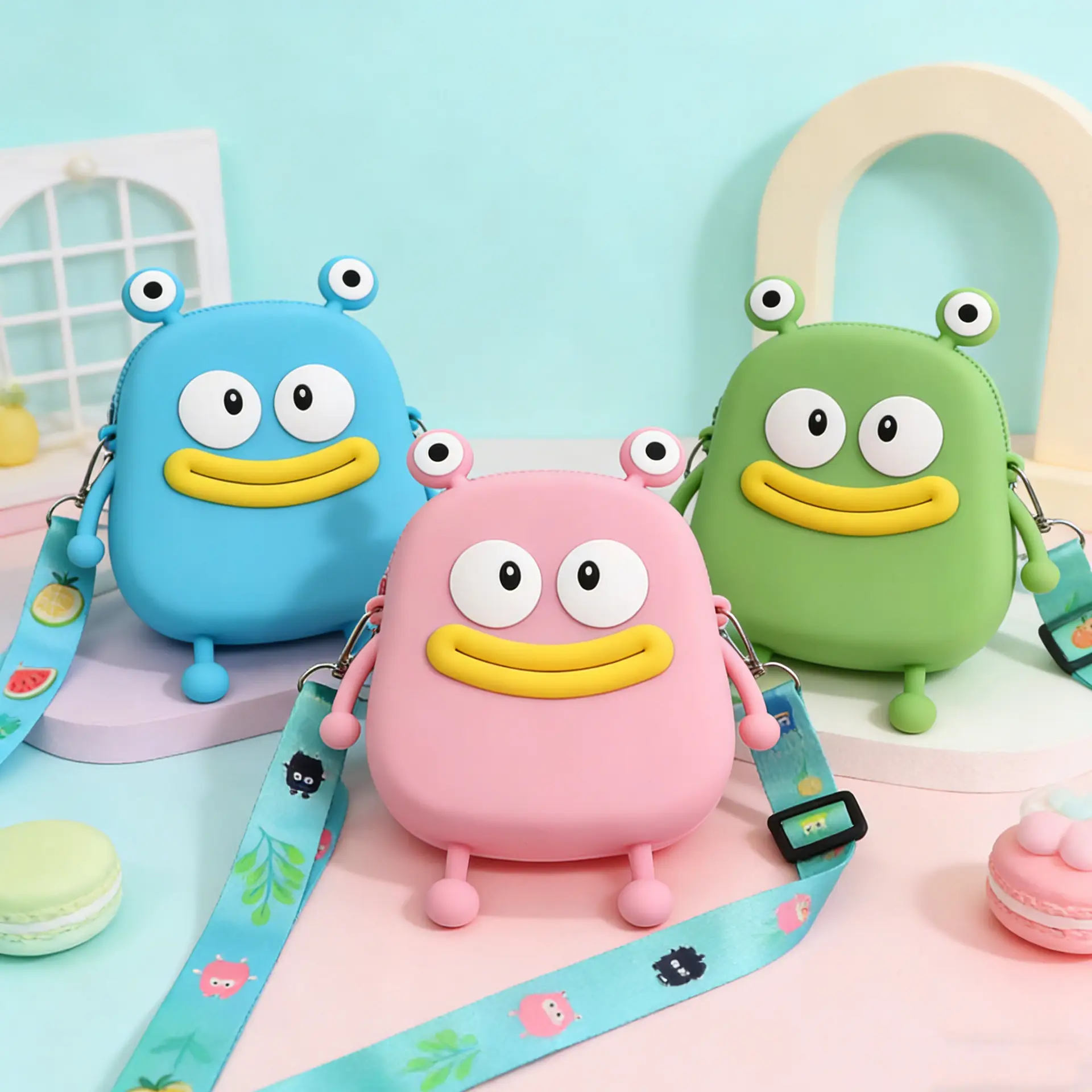 Unicorn Press Bubble Bag for Kids Crossbody Silicone Purse — feature 30