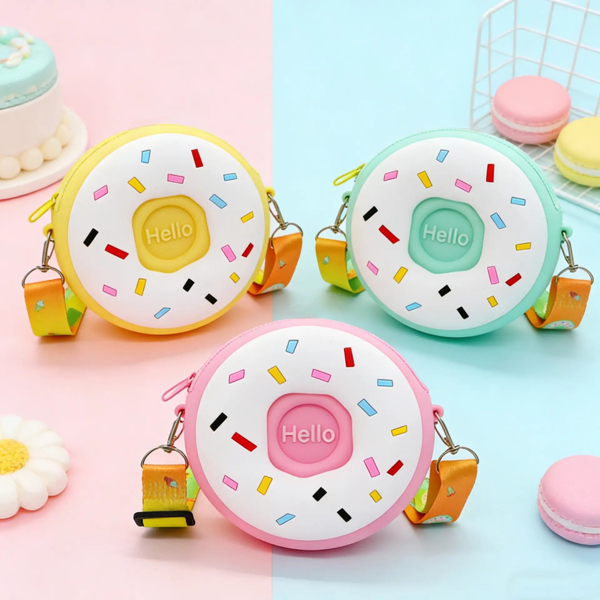 Unicorn Press Bubble Bag for Kids Crossbody Silicone Purse — feature 36