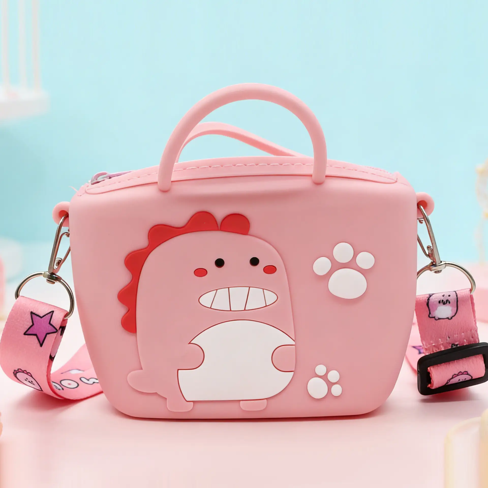 Unicorn Press Bubble Bag for Kids Crossbody Silicone Purse