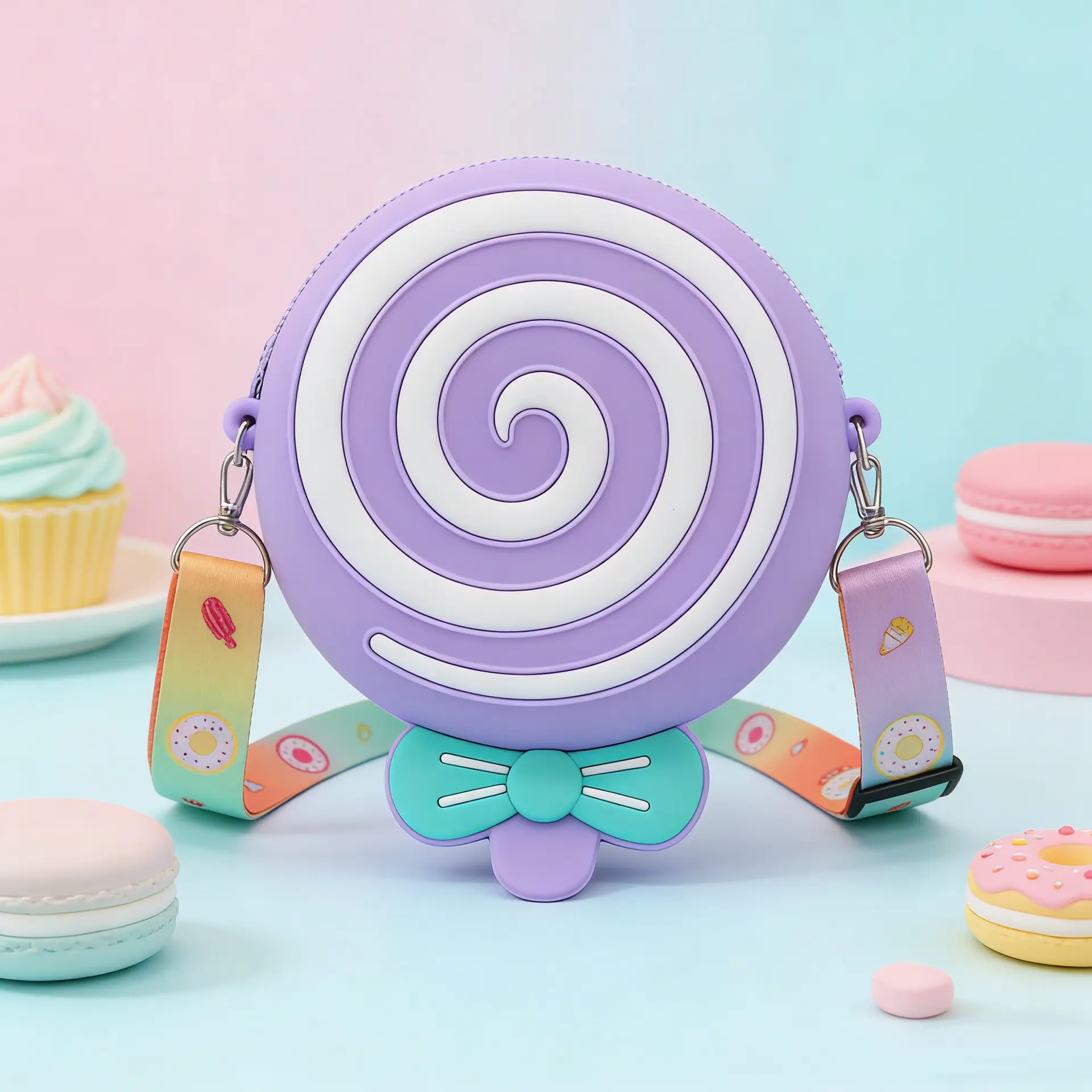 Unicorn Press Bubble Bag for Kids Crossbody Silicone Purse