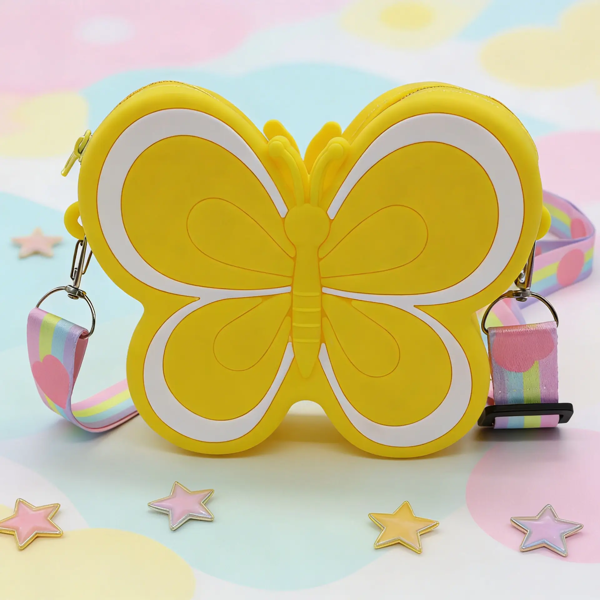 Unicorn Press Bubble Bag for Kids Crossbody Silicone Purse
