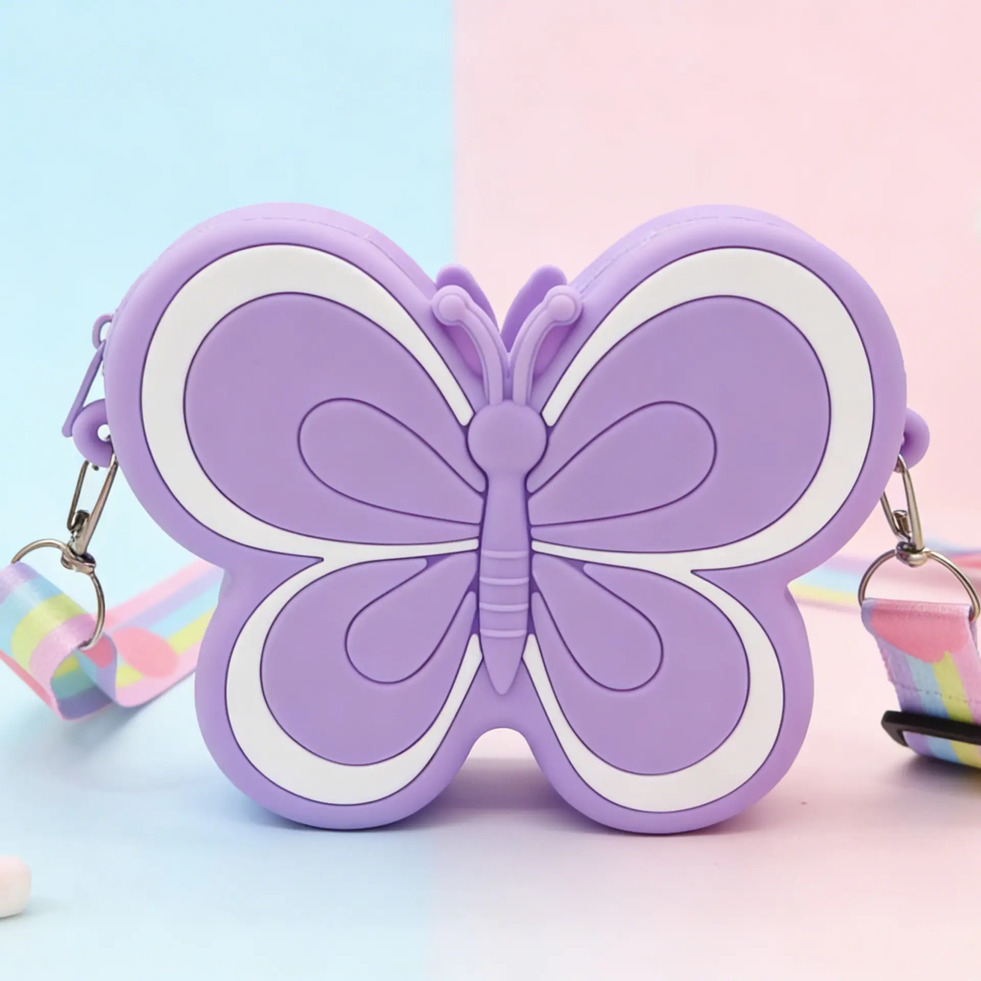 Unicorn Press Bubble Bag for Kids Crossbody Silicone Purse