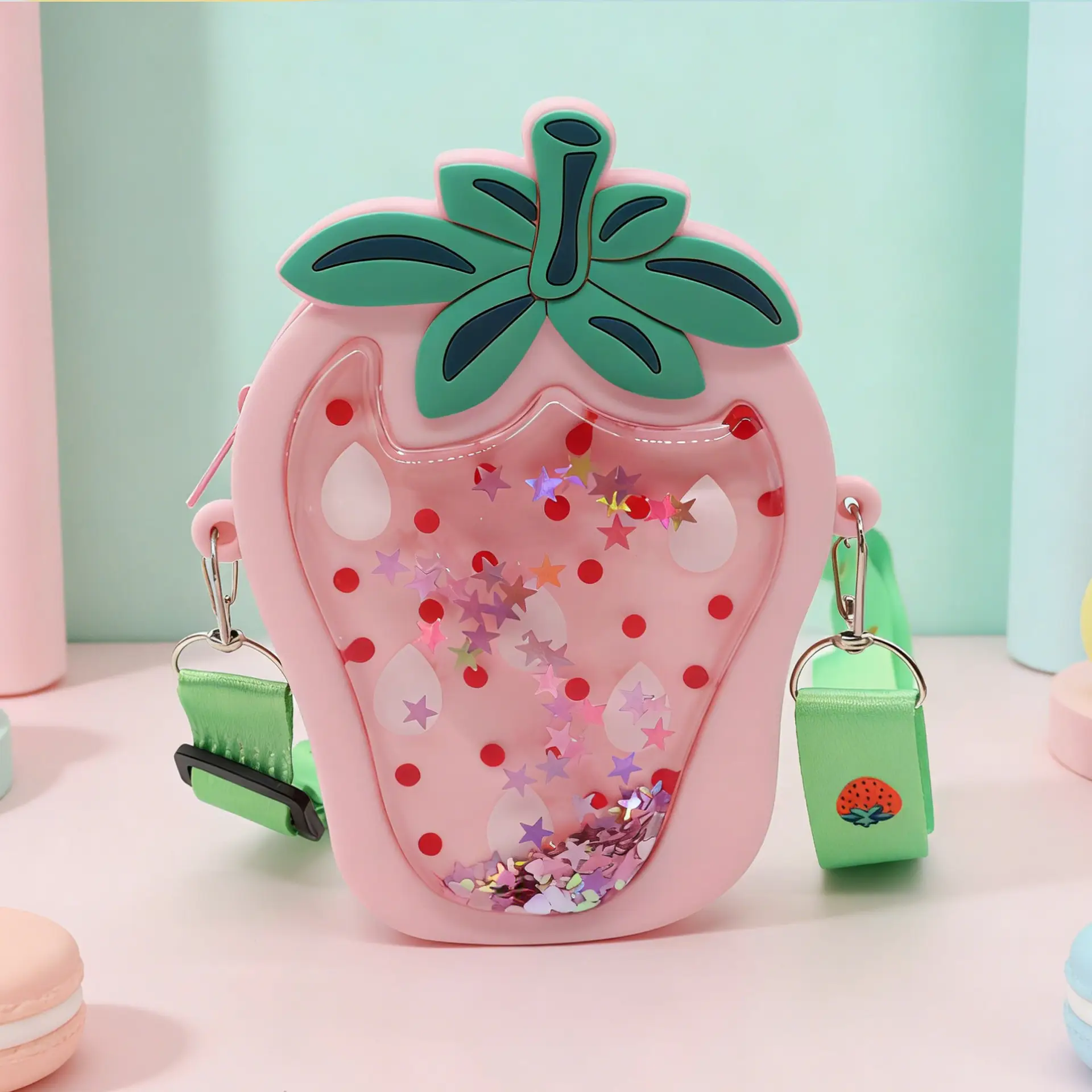 Unicorn Press Bubble Bag for Kids Crossbody Silicone Purse