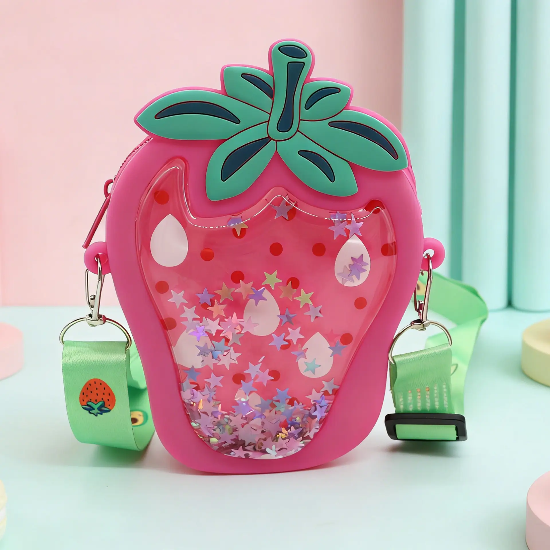 Unicorn Press Bubble Bag for Kids Crossbody Silicone Purse