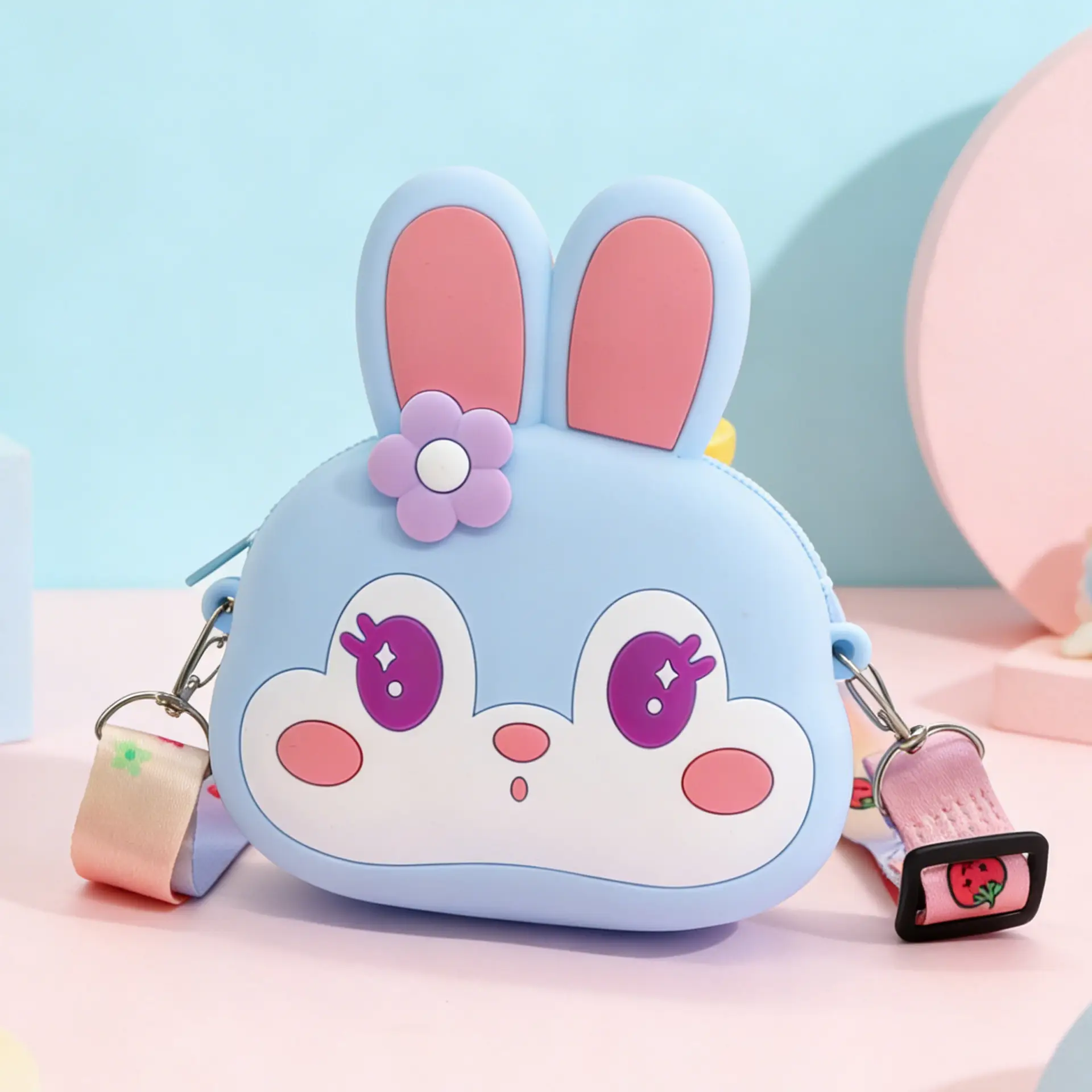 Unicorn Press Bubble Bag for Kids Crossbody Silicone Purse