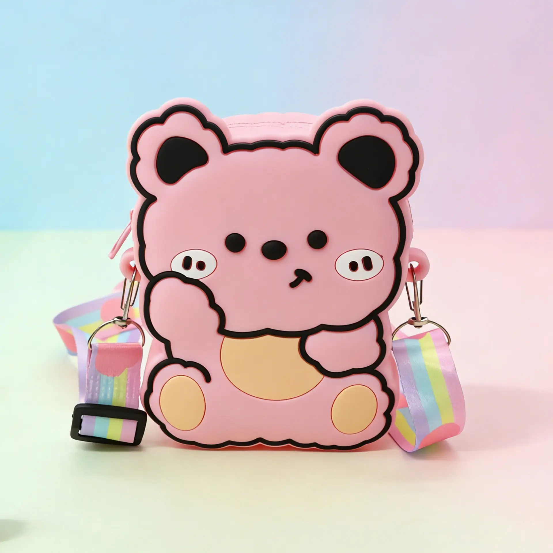 Unicorn Press Bubble Bag for Kids Crossbody Silicone Purse
