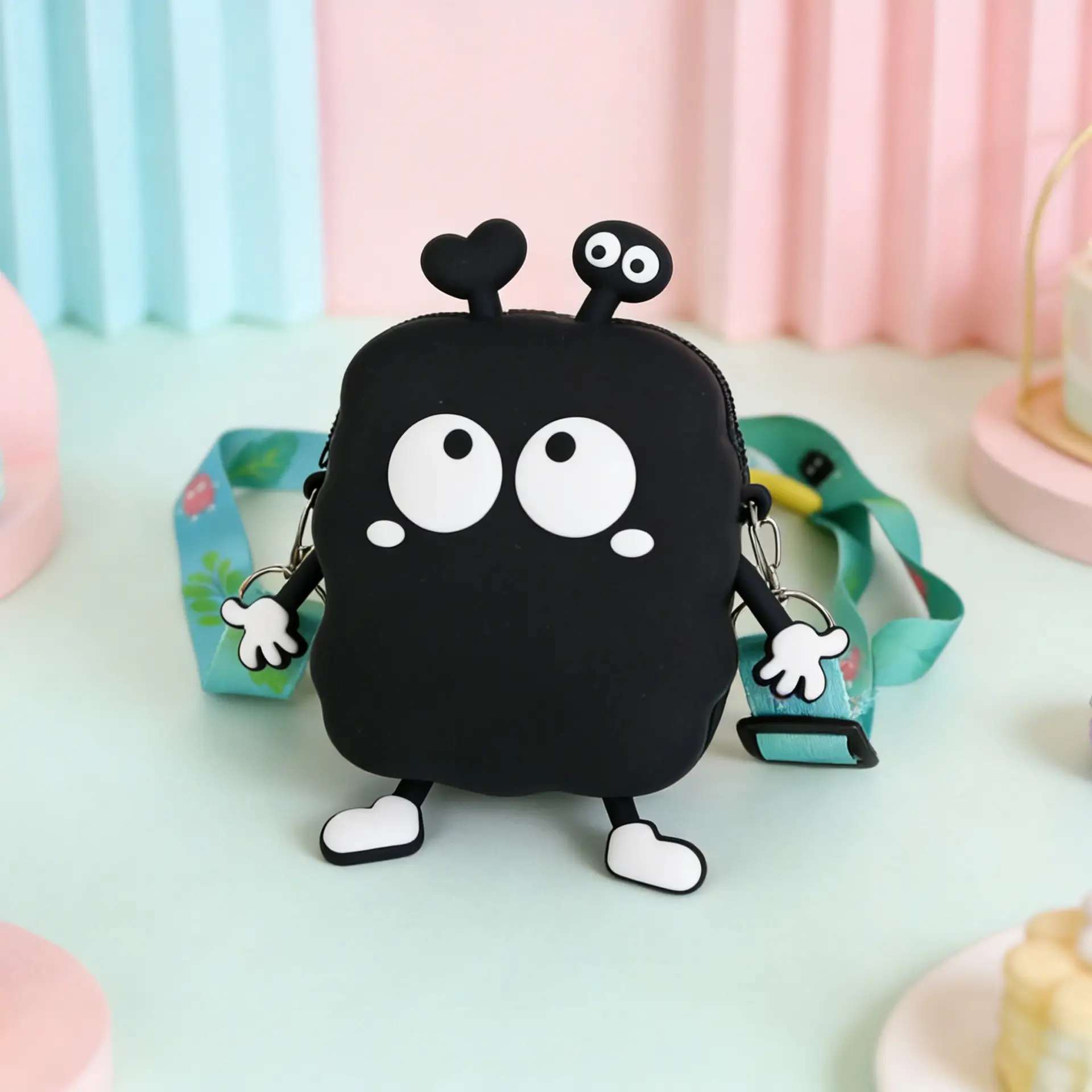 Unicorn Press Bubble Bag for Kids Crossbody Silicone Purse