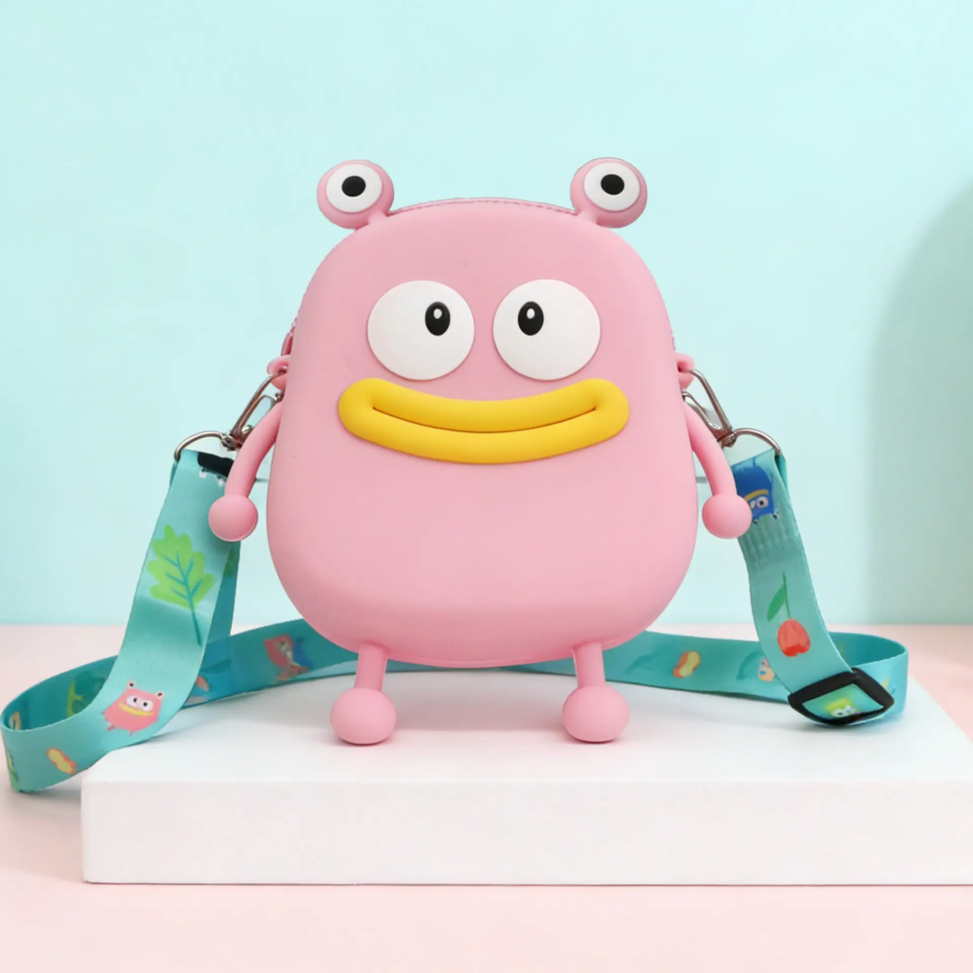 Unicorn Press Bubble Bag for Kids Crossbody Silicone Purse