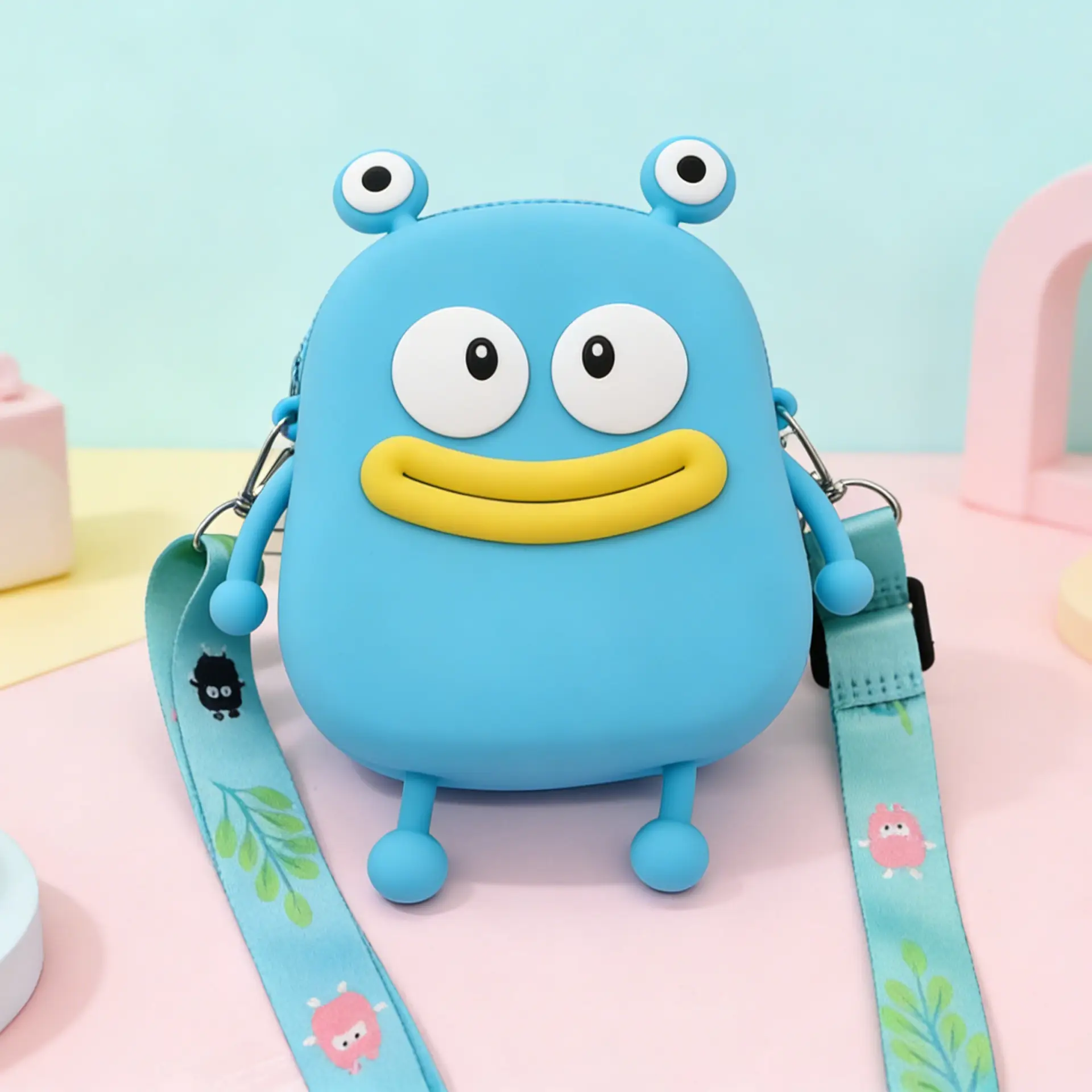 Unicorn Press Bubble Bag for Kids Crossbody Silicone Purse