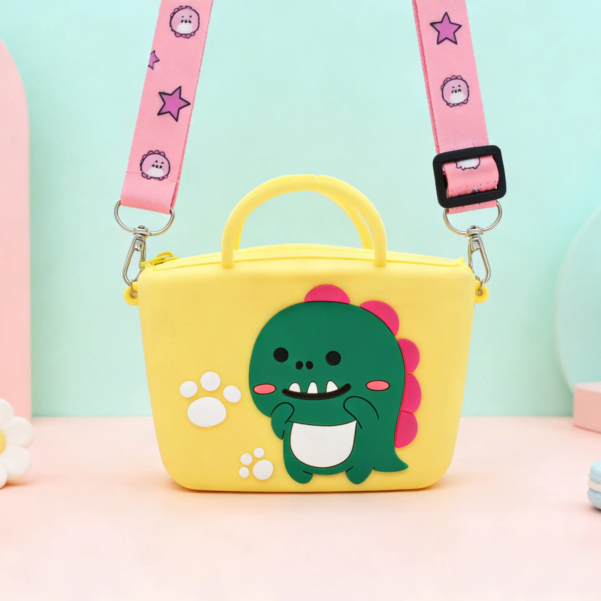 Unicorn Press Bubble Bag for Kids Crossbody Silicone Purse