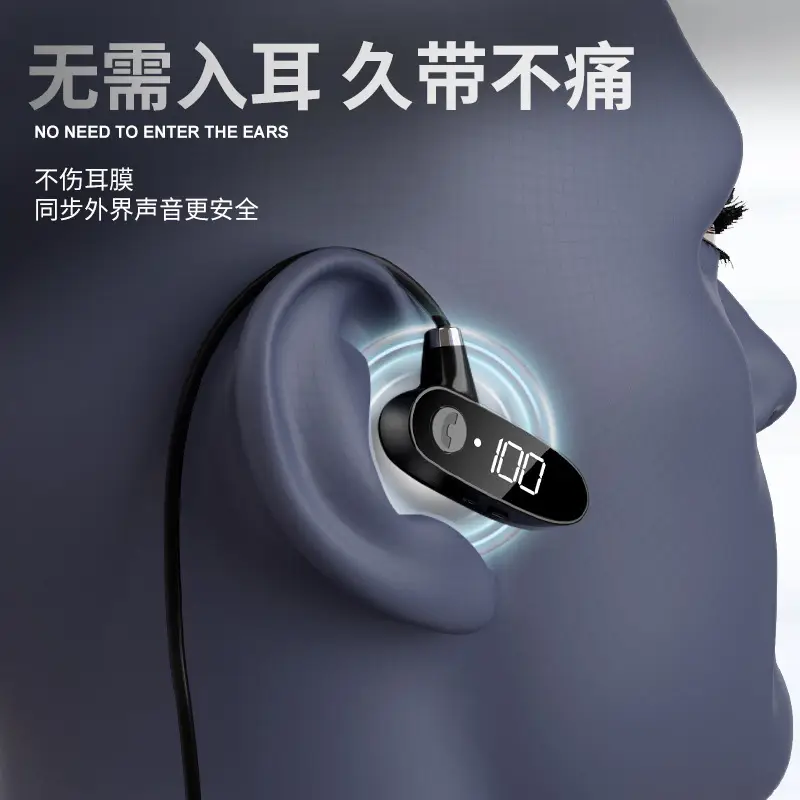 Bluetooth Headset with Digital Display Sports Hanging Neck - Image 10