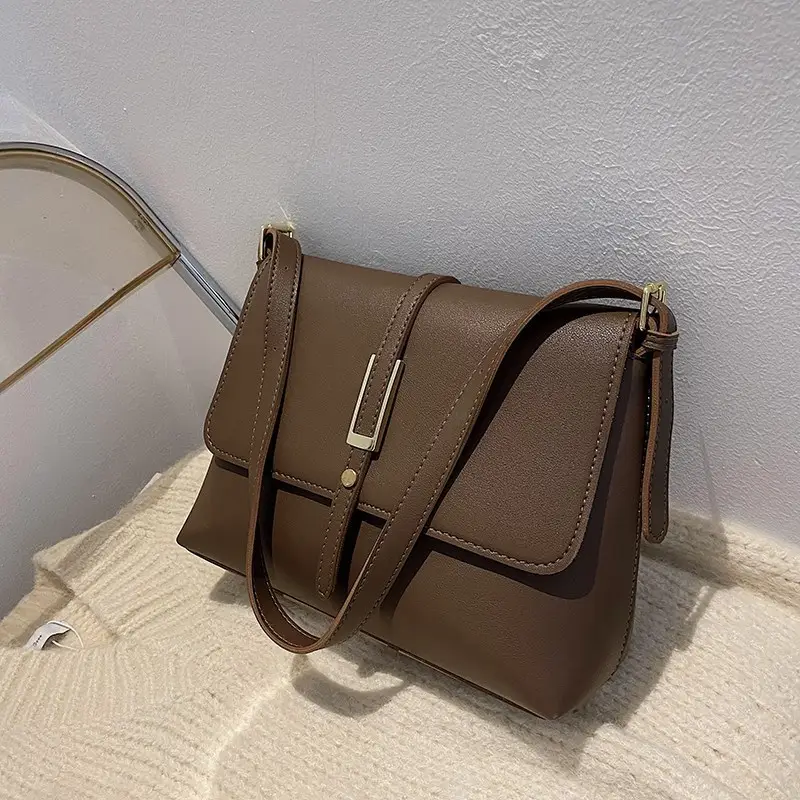 Women's Retro Brown Shoulder Bag 2022 New - Image 2