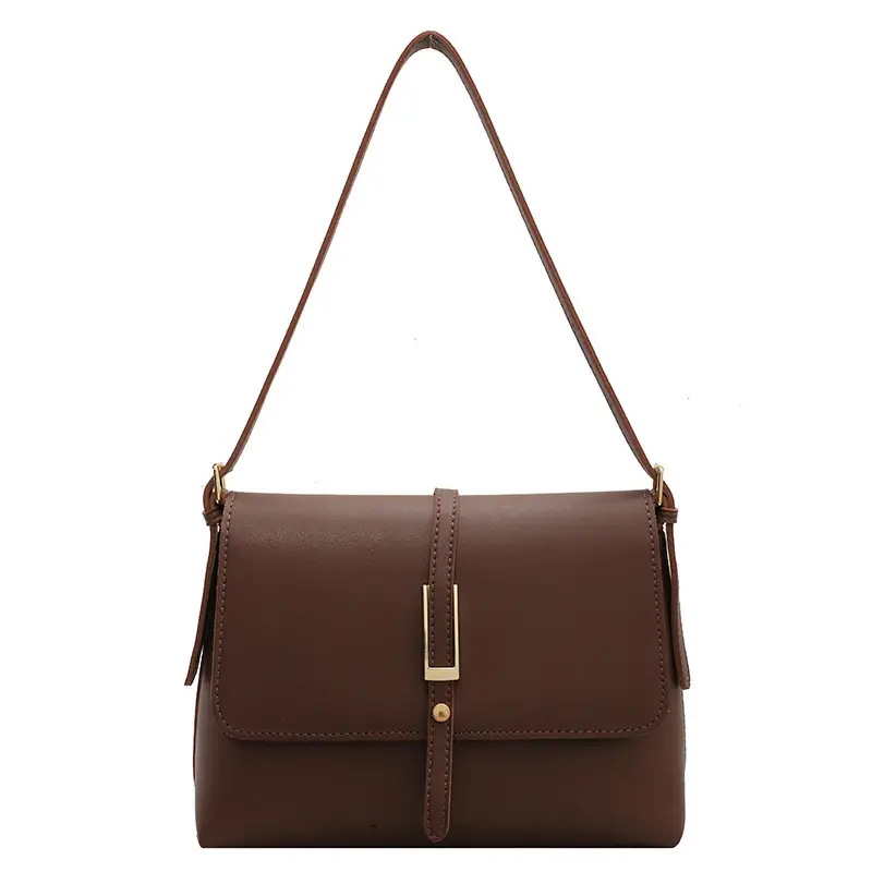 Women's Retro Brown Shoulder Bag 2022 New - Image 8