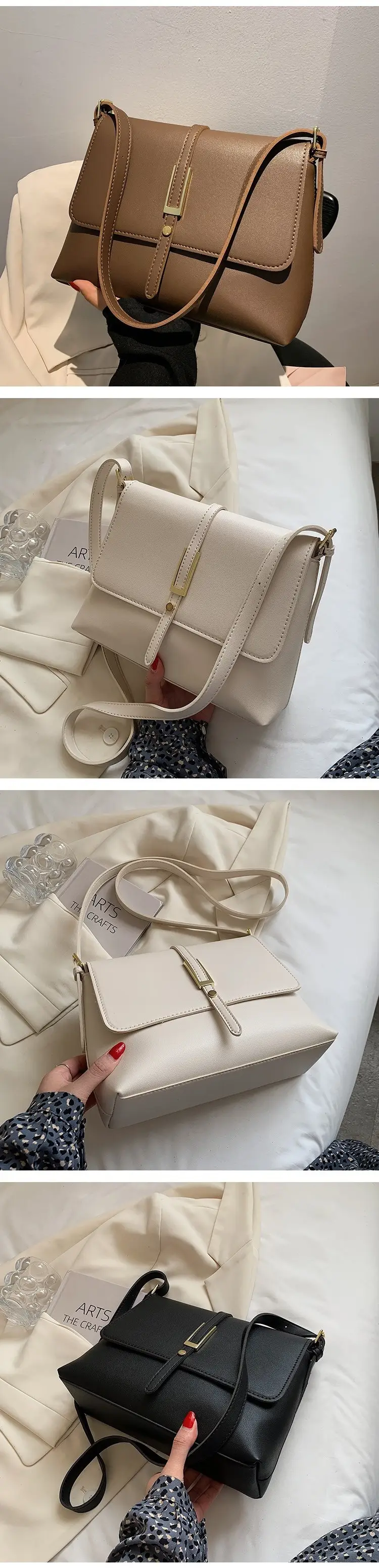 Women's Retro Brown Shoulder Bag 2022 New — feature 6