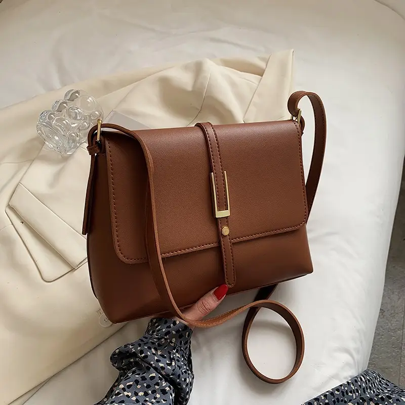 Women's Retro Brown Shoulder Bag 2022 New - Image 3