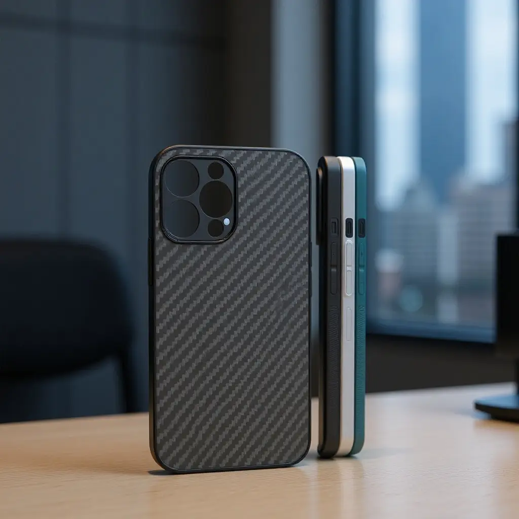 Carbon Fiber Anti-Fall iPhone 15 Plus Case 17 Sets - Image 2