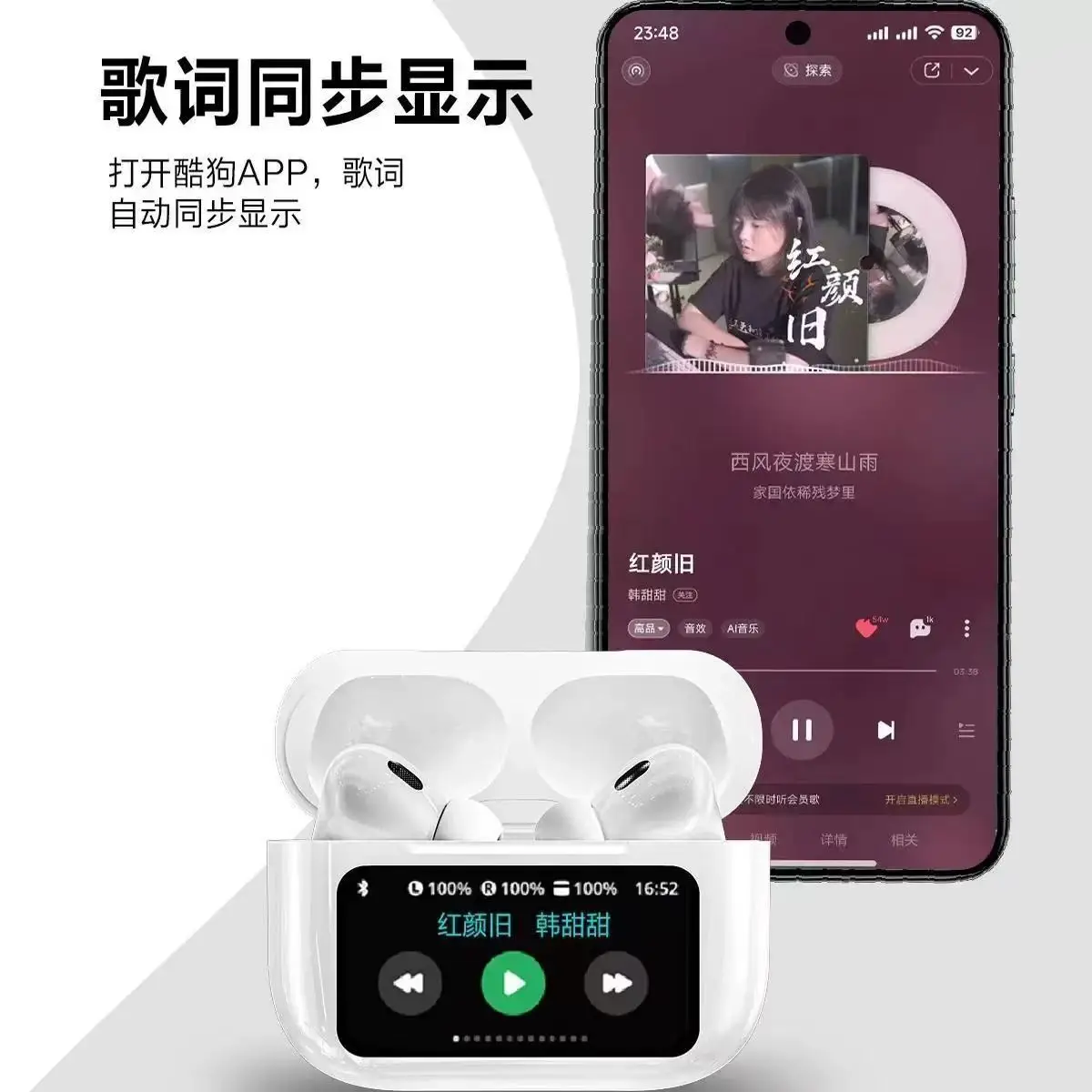 Bluetooth Headset A9Pro with Smart Touch & Noise Reduction - Image 4